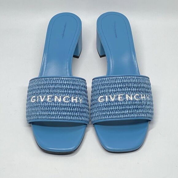 Givenchy Logo Raffia Slide Sandals size 39 - Picture 4 of 16
